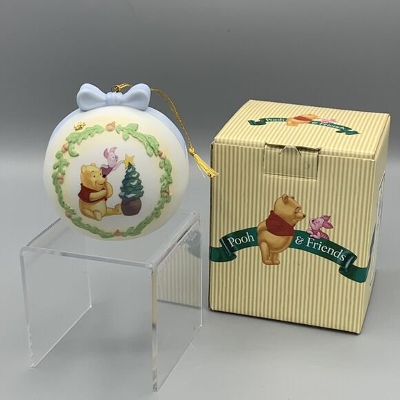 1998 Disney Pooh Piglet Christmas Ornament One Little Star Makes A Difference - Picture 1 of 11